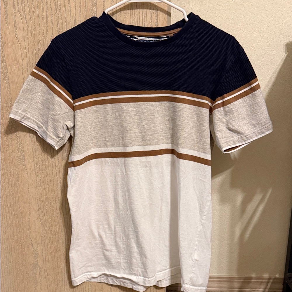 Men's Casual Striped Short Sleeve Tee